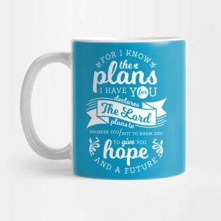 Jeremiah 29:11 Typography Mug